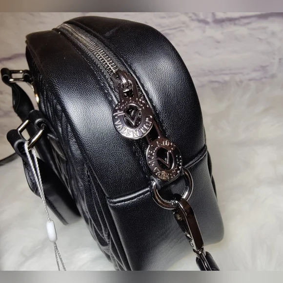 Valentino Orlandi  Satchel Quilted Crossbody color Gunmetal - Picture 8 of 10